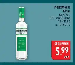Marktkauf Moskovskaya vodka Angebot