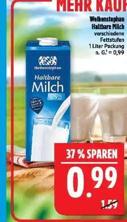 Marktkauf Weihenstephan haltbare milch Angebot
