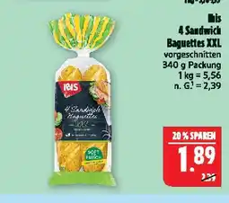 Marktkauf Ibis 4 sandwich baguettes xxl Angebot