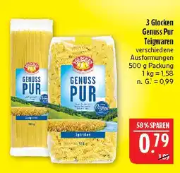 Marktkauf 3 glocken genuss pur teigwaren Angebot