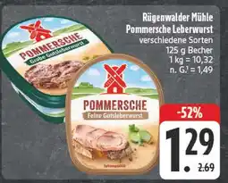 Edeka Rügenwalder mühle pommersche leberwurst Angebot