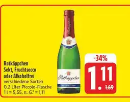 Edeka Rotkäppchen sekt, fruchtsecco oder alkoholfrei Angebot
