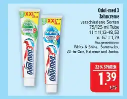 Marktkauf Odol-med 3 zahncreme minz frisch Angebot