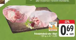 Edeka Putenunterkeule oder -flügel Angebot