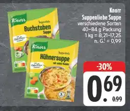 Edeka Knorr suppenliebe suppe buchstaben Angebot