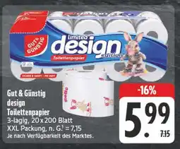 Edeka Gut & günstig design toilettenpapier Angebot