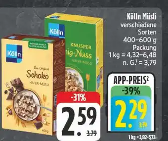Edeka Kölln schoko hafer-müsli Angebot