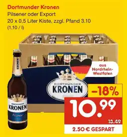 Netto Marken-Discount Dortmunder kronen pilsener oder export Angebot