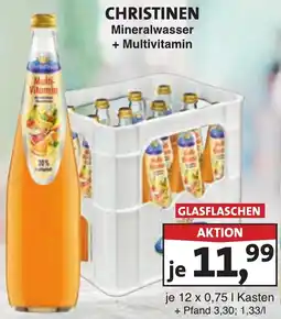 Lösch Depot CHRISTINEN Mineralwasser + Multivitamin Angebot