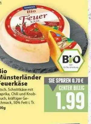 E-Center Bio Münsterländer Feuerkäse Angebot