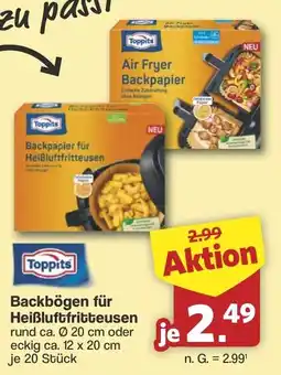 Famila Nord West Toppits Backpapier für Heißluftfritteusen Angebot