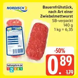 Edeka Bauernfrühstück nach Art einer Zwiebelmettwurst Angebot