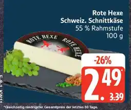 Edeka Rote Hexe Schweiz. Schnittkäse Angebot