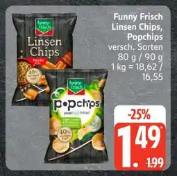 Edeka funny-frisch Linsen Chips/Popchips Angebot