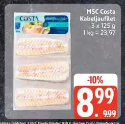 Edeka MSC Costa Kabeljaufilet Angebot