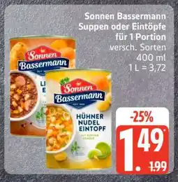 Edeka Sonnen Bassermann Suppen oder Eintöpfe Angebot