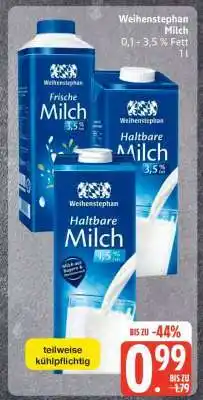 Edeka Weihenstephan Milch Angebot