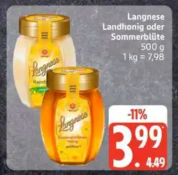 Edeka Langnese Landhonig oder Sommerblüte Angebot
