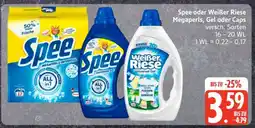 Edeka Spee oder Weißer Riese Megaperls, Gel oder Caps Angebot