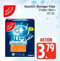 Edeka Geschirr-Reiniger-Tabs Power-Aktiv 40 St Angebot
