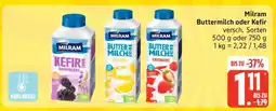 Edeka Milram Buttermilch oder Kefir Angebot