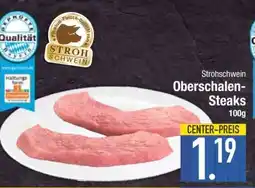 Edeka Strohschwein Oberschalen-Steaks Angebot