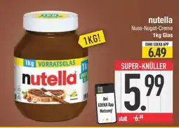Edeka nutella Nuss-Nugat-Creme 1kg Glas Angebot