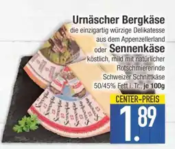 Edeka Urnäscher Bergkäse oder Sennenkäse Angebot