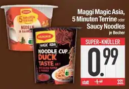 Edeka Maggi Magic Asia, 5 Minuten Terrine oder Saucy Noodles Angebot