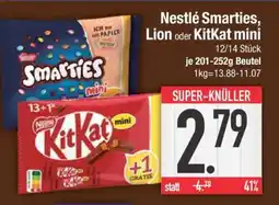 Edeka Nestlé Smarties , Lion oder KitKat Mini Angebot