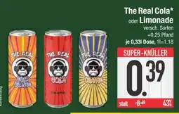 Edeka The Real Cola oder Limonade Angebot
