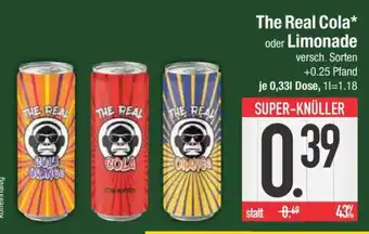 Edeka The Real Cola oder Limonade Angebot