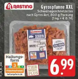Edeka Rasting Gyrospfanne XXL Angebot