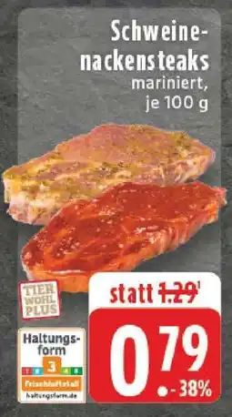 Edeka Schweinenackensteaks mariniert Angebot