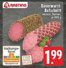 Edeka Rasting Dauerwurst-Aufschnitt Angebot