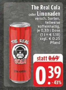 Edeka The Real Cola oder Limonaden Angebot