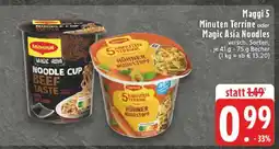 Edeka Maggi 5 Minuten Terrine oder Magic Asia Noodles Angebot