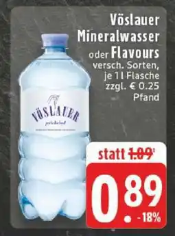 Edeka Vöslauer Mineralwasser oder Flavours Angebot