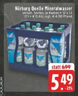 Edeka Nürburg Quelle Mineralwasser Angebot