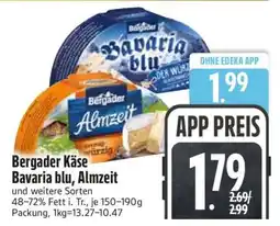 Edeka Bergader Käse Bavaria blu, Almzeit Angebot