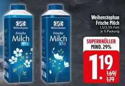 Edeka Weihenstephan frische Milch Angebot