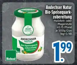 Edeka Andechser Natur Bio-Speisequarkzubereitung Angebot