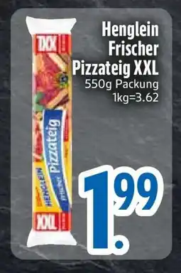 Edeka Henglein Frischer Pizzateig XXL Angebot