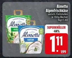 Edeka Almette Alpenfrischkäse Angebot