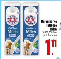 Edeka BÄRENMARKE Haltbare Milch Angebot