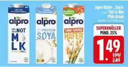 Edeka alpro Hafer-, Soya- oder This is Not Milk-Drink Angebot