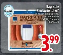 Edeka Bayrische Rindswürstchen Angebot