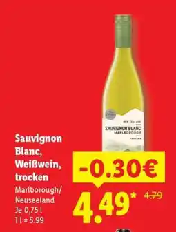 Lidl Sauvignon Blanc, Weißwein, trocken Angebot