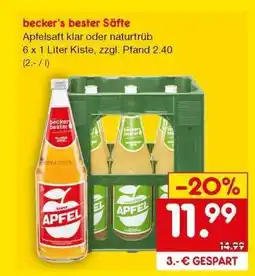 Netto Marken-Discount becker's bester Säfte Angebot