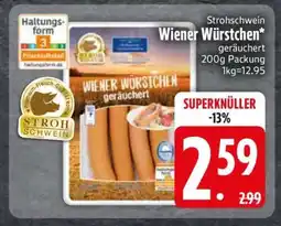Edeka Strohschwein Wiener Würstchen Angebot